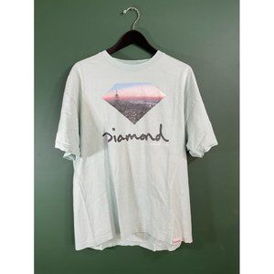 Diamond - Men's Grey Logo Short Sleeve T-Shirt - Size XL